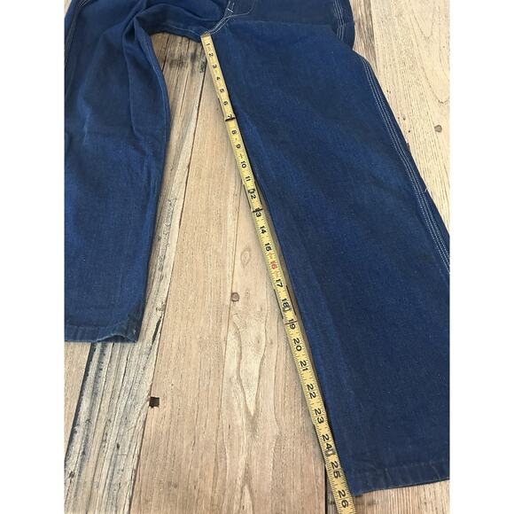 Vintage Clemson Tigers Liberty Youth Size 8 Bib Overalls Denim - Picture 6 of 11